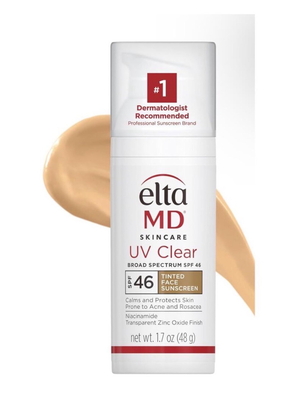 Elta MD UV Clear Tinted Sunscreen SPF 46 Oil-Free Zinc Oxide 1.7 oz - NIB
